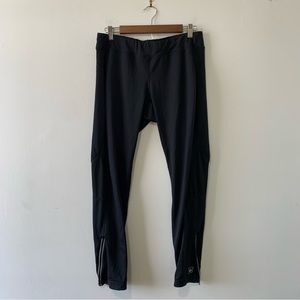 REI Airflyte Women's Ankle Zip Running Tights Leggings Pants XL Black